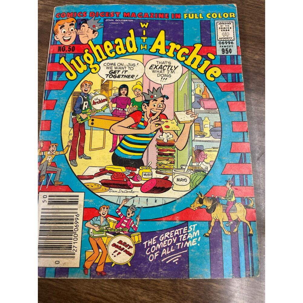 Vintage Jughead with Archie Comics Digest #50 – Full Color – Rare Collectible!